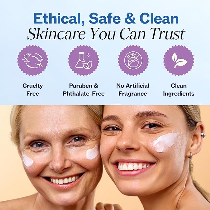 LilyAna Naturals Retinol Cream - Anti-Aging Moisturizer for Face & Neck, Made in USA, Wrinkle Reduction - 1.7oz, 2 Pack-GlimoraGlow