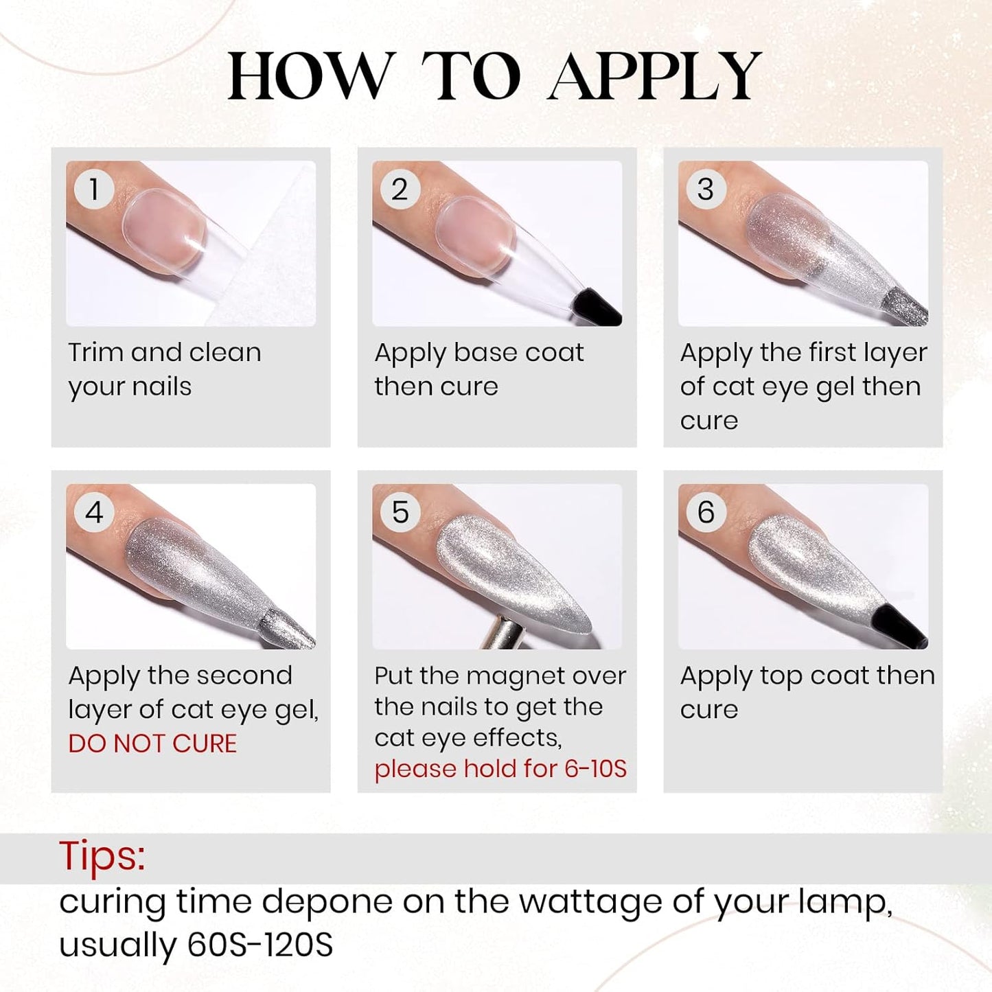 10ml Silver Universal Bright Glitter Cat Eye Gel Magnetic Nail Polish Gel Art Manicure DIY at Home Soak Off UV Gel with Magnet-GlimoraGlow