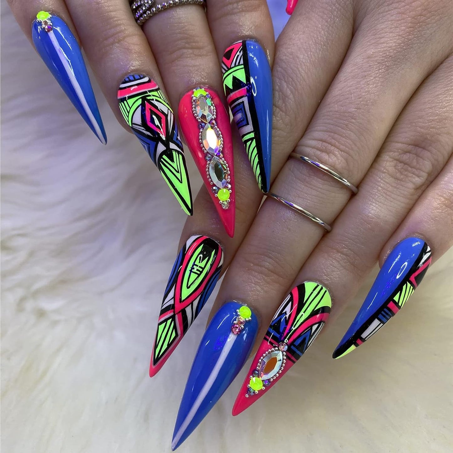 12 Color 3D Nail Art Pens Set, Kalolary Nail Point Graffiti Dotting Pen Drawing Painting Liner Brush for DIY Nail Art Beauty Adorn Manicure Tools-GlimoraGlow