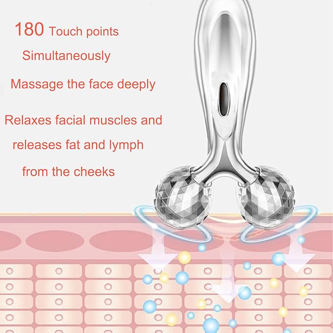 Stainless Steel Gua Sha and Face Roller Set,Metal Face Roller Gua Sha Massage Tool for Face Neck Eye Body Skin Care,Facial Roller for Women-GlimoraGlow