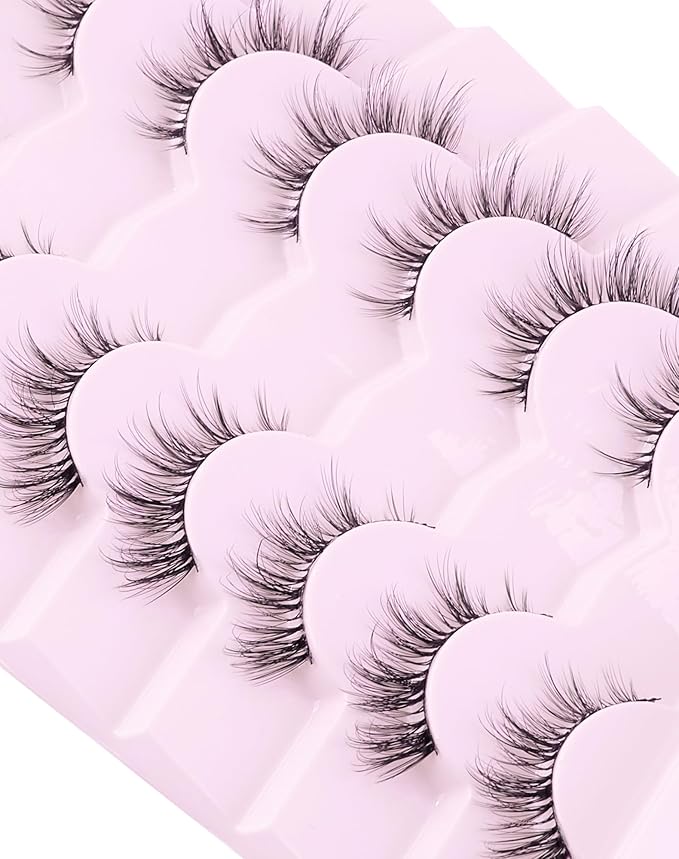 False Eyelashes Cat Eye Lashes Wispy Lashes Fake Lashes Natural Lashes Fake Eyelashes Natural Eyelashes Mink Lashes UP14-GlimoraGlow