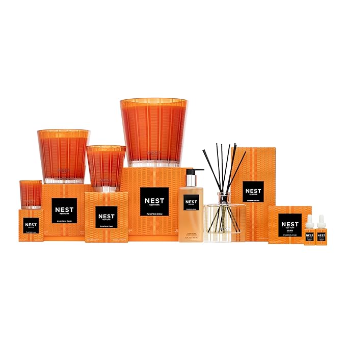 NEST New York Liquid Soap, Pumpkin Chai - 10 fl oz - Cleanses & Nourishes Skin - Approx. 300 Pumps Per Bottle - Gluten Free & Cruelty Free-GlimoraGlow