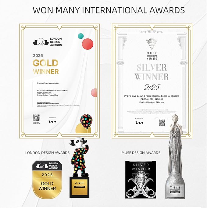 Stainless Steel Face Roller - Metal Facial Cooling Massager for Face and Eyes, Esthetician Supplies Cold Roller for Puffiness, Wrinkles, Dark Circles-GlimoraGlow