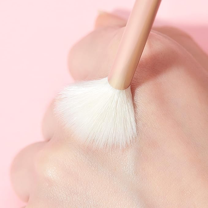 Jessup Eyeshadow Brushes 15pcs, Natural Eye Brush Set for Eyeshadow Blending Concealer Eyebrow Eyeliner, Blushing Bride T294-GlimoraGlow