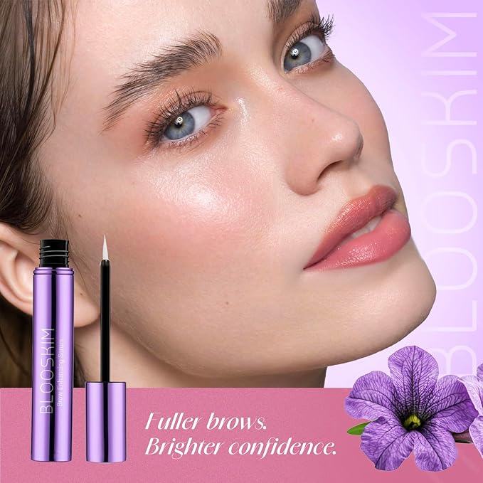 Eyebrow Growth Serum for Women & Men – Natural Brow Enhancing Serum to Grow Thicker, Fuller Brows Fast – Nourishing Eyebrow Hair Growth - 0.17 fl oz-GlimoraGlow