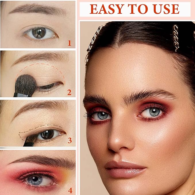 12 Color Naked Eyeshadow Palette,Matte Earth Color Eyeshadow,Natural Nude Eyeshadow Palette,Professional Waterproof and Smudge Proof Eye Shadow Palette Kit,Eye Makeup Set for Women(A)-GlimoraGlow