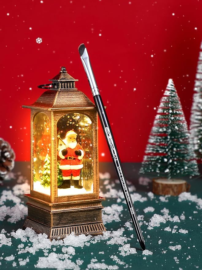 EIGSHOW Eyeliner Brush Gel Eyeliner Makeup Brush for Precise Eye Liner Eyebrow Eyelid Ultra Thin with Curved Bristle (E865 2Pieces)-GlimoraGlow