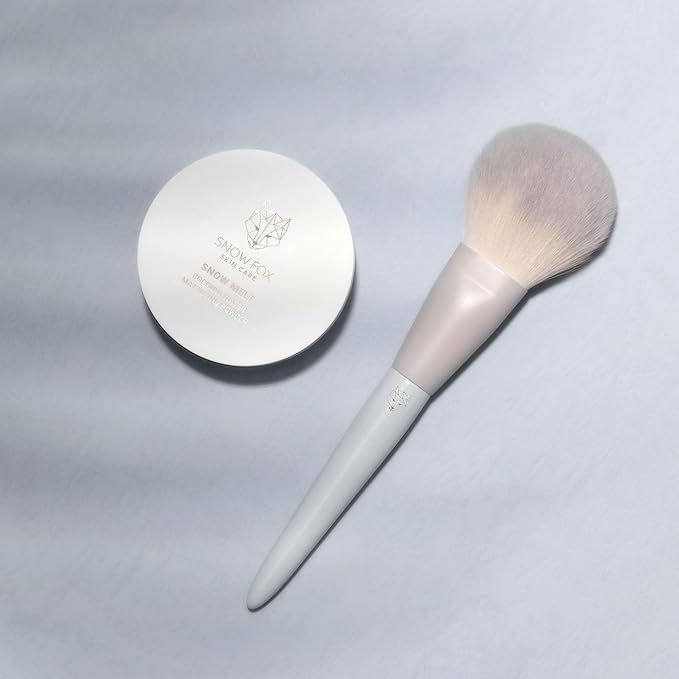 Snow Fox Skincare Fox Tail Loose Powder Brush for Fast Powder Application-GlimoraGlow