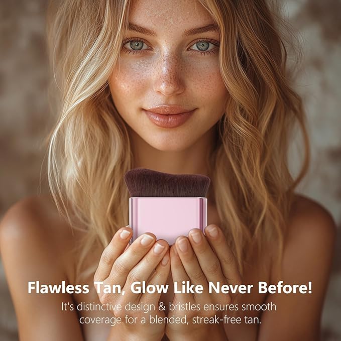 docolor Self Tanner Brush Body Makeup Brush for Flawless Face and Body Makeup, Sunless Tanner Blending Brush Body Brush for Self Tanner, Bronzer, Foundation, Vegan & Cruelty Free-GlimoraGlow