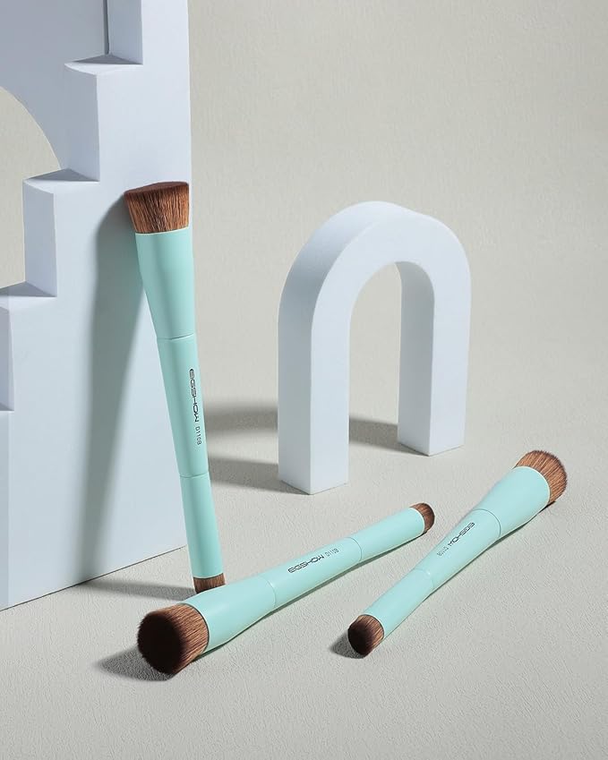 EIGSHOW Foundation and Concealer Brush, Dual Ended Makeup Brush For Flawless Foundation Coverage, Under Eye Concealer, Vegan & Cruelty-free (D110B)-GlimoraGlow