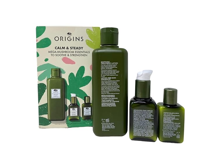 Origins Calm & Steady Mega-Mushroom Essentials To Soothe & Strengthen-GlimoraGlow