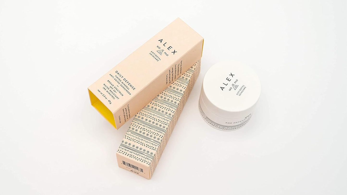 365 Age Defense Anti-Aging Anti-Pollution Moisturizer with Patented Marine Algae Extract + Hyaluronic Acid + Niacinamide | Free of Fragrances, Parabens, Oil, Dyes and Gluten | 1.7 Fl oz-GlimoraGlow