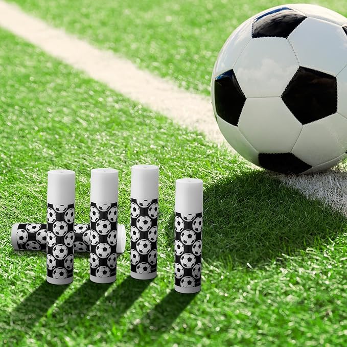 24 Pcs Soccer Lip Balm Soccer Team Gifts Soccer Party Favors Soccer Lip Balm Gift for Soccer Team Soccer Party Guest Supplies-GlimoraGlow
