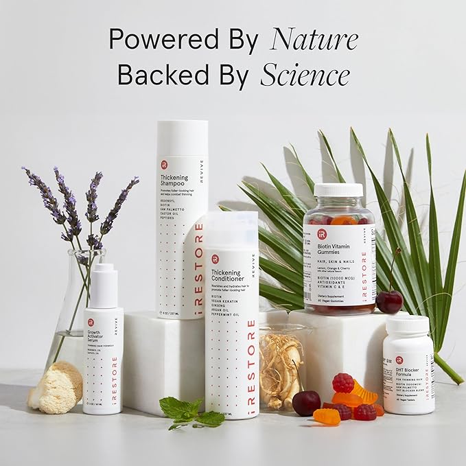 iRestore Hair Gummy Vitamins, Vegan Biotin Gummies for Hair Skin and Nails Gummies, Hair Gummies, Biotin Gummies for Hair Growth Biotin Vitamins Hair Vitamins Gummies for Women & Men, Biotin 10000mcg-GlimoraGlow