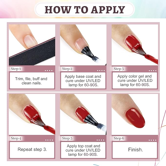 JODSONE 36 PCS Gel Nail Polish Set-32 Colors Gel Polish Kit Base Coat Glossy Matte and Glitter Top Coat Nail Polish Set Green Blue Red Pink Collection Gifts for Women-GlimoraGlow