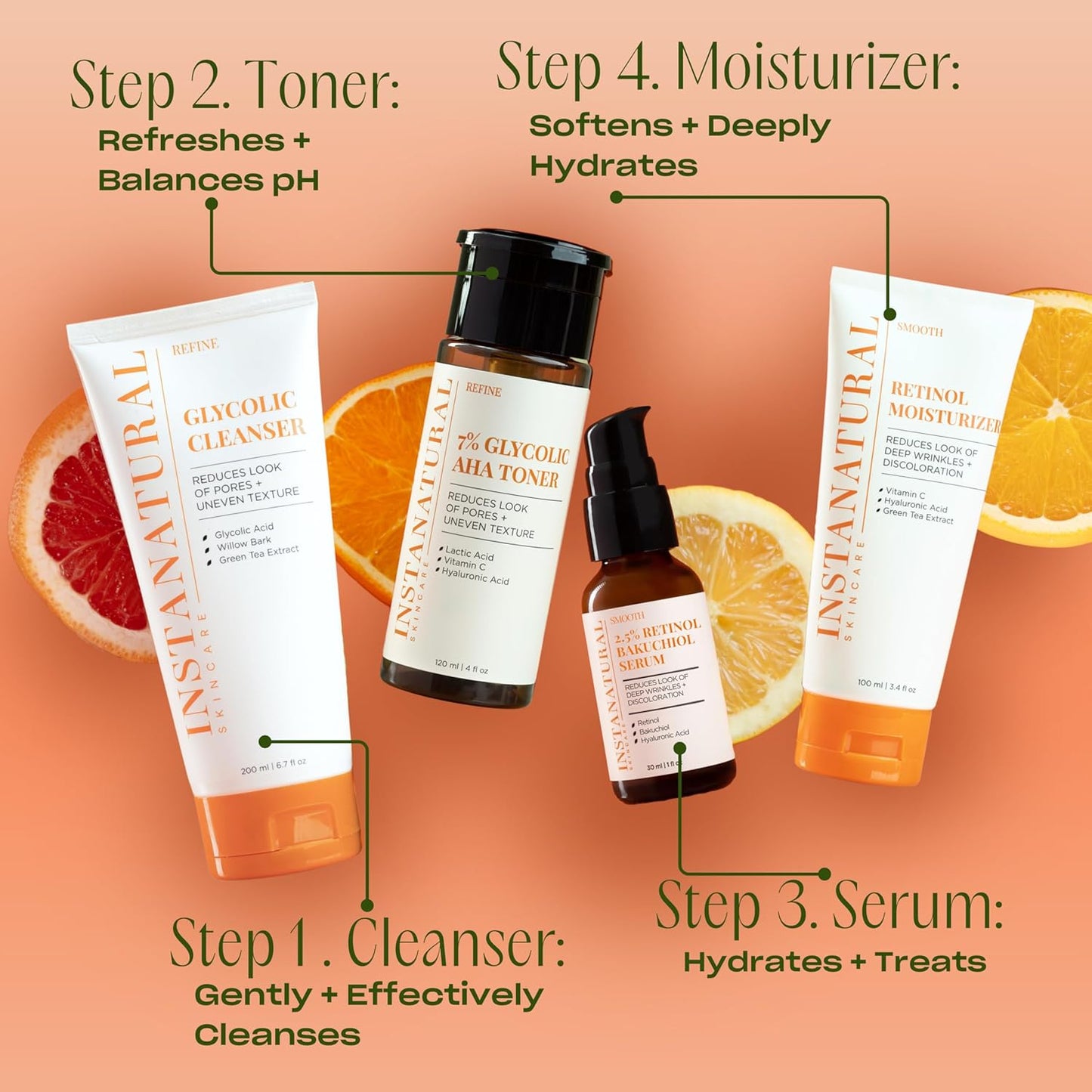 InstaNatural Face Serum (Serum Bakuchiol)-GlimoraGlow