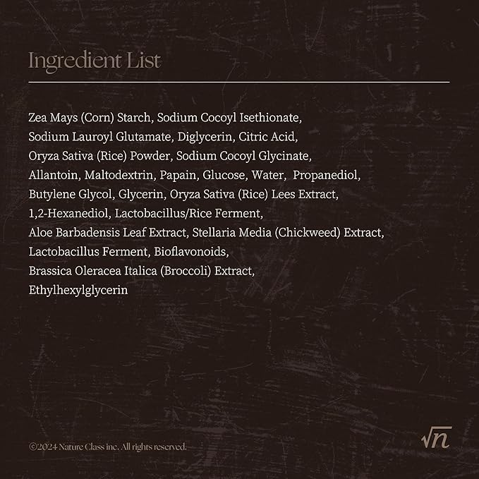 R60 Rice Enzyme Powder Face Wash Cleanser – Exfoliating, Deep Cleansing, Removes Pore Impurities for Soft Radiant Skin, Korean Skincare1.76oz-GlimoraGlow