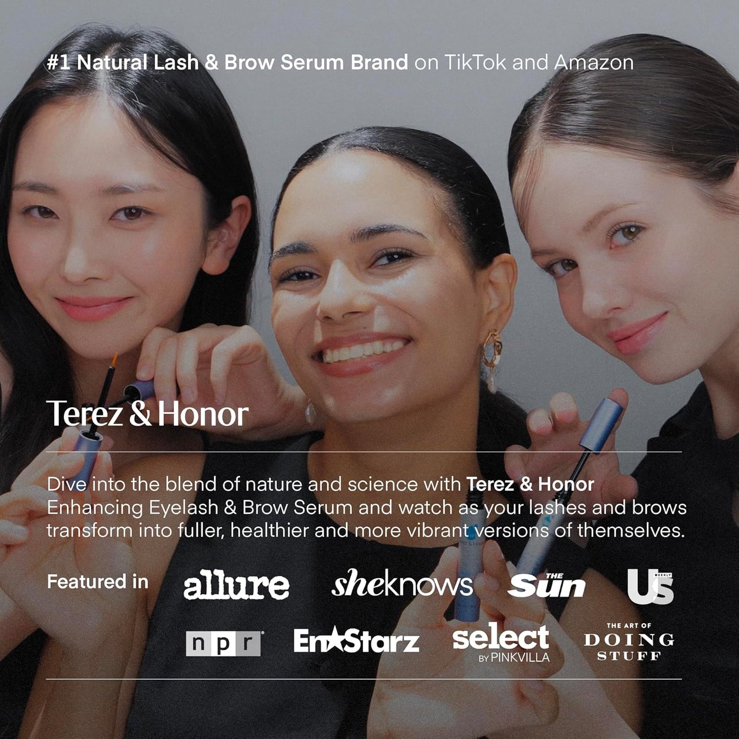 Terez & Honor Advanced Enhancing Eyelash and Eyebrow Serum (Eyelash Serum - 2 Pack)-GlimoraGlow