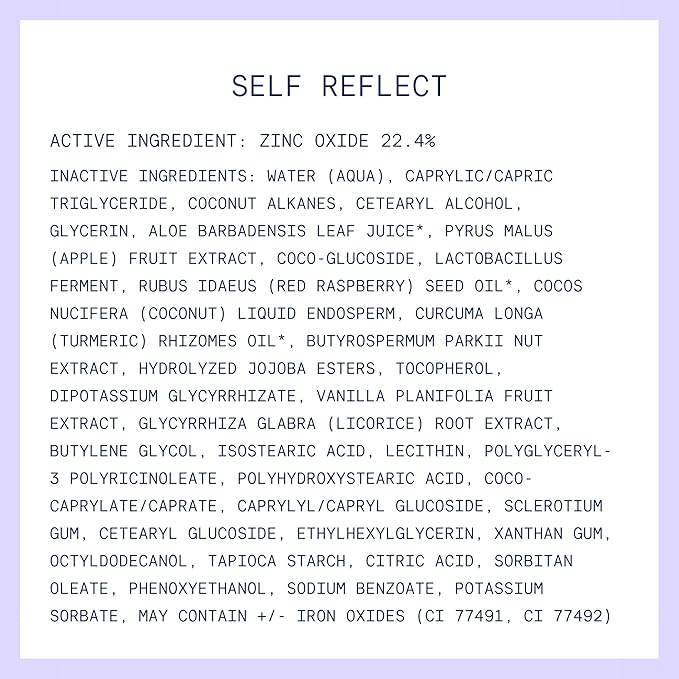 Kinship Zinc Oxide Mineral Sunscreen for Face Self Reflect SPF 32 | Vegan, Reef Safe, Non Toxic Eczema Sunscreen for Sensitive Skin | Sunblock Face Moisturizer with SPF (1.75 oz)-GlimoraGlow