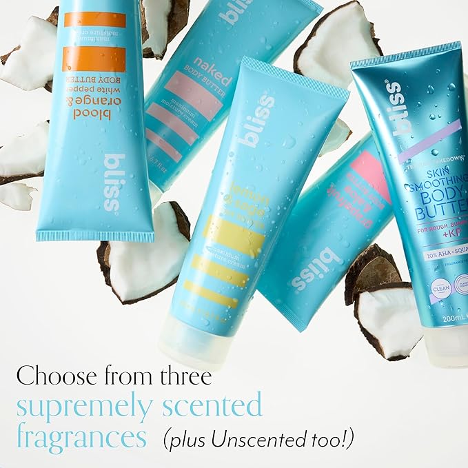 Bliss Body Butter - Lemon and Sage Body Butter - Maximum Moisture Cream - 32 Fl Oz - Body Lotion for Dry Skin - Long-Lasting Moisturizer for Women & Men - Vegan & Cruelty-Free-GlimoraGlow