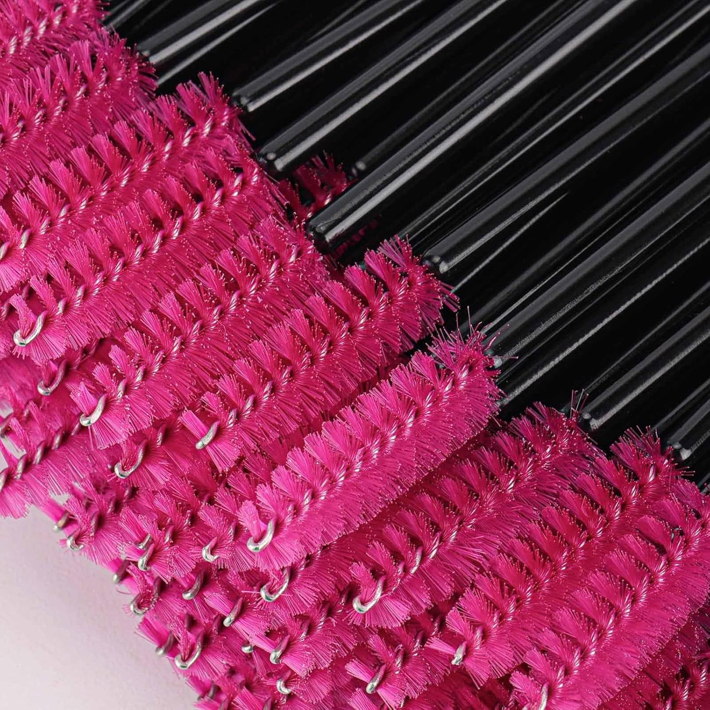 1000 Disposable Mascara Wands Eyelash Brushes Spoolies for Eyebrow Eye Lash Extension Black and Rose Red-GlimoraGlow