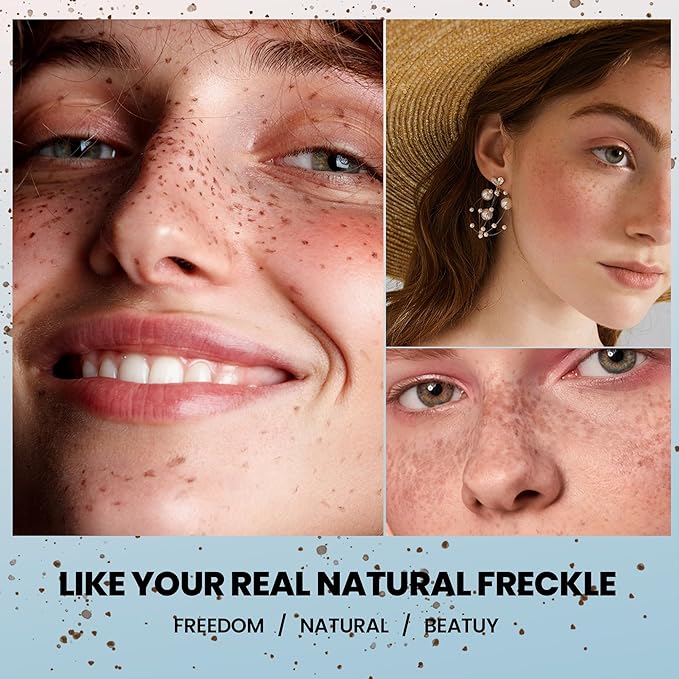 2-in-1 Dual Ended Microblading Freckle Pen & Freckle Stamp,Waterproof Freckle Stamp & Precise 15°Tip for Natural Lifelike Freckle Makeup,Perfect Make up,Last 24Hrs.-GlimoraGlow