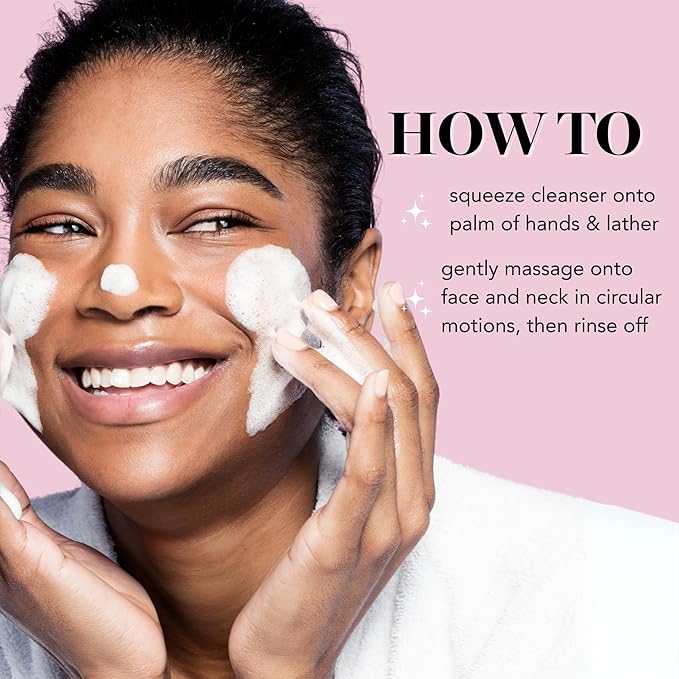 Saturday Skin Face Cleanser Hydrating Foam Cleanser Natural ingredients Anti-aging | Makeup Remover and Face Wash | Fragrance Free Ideal for Sensitive, Dry Skin Korean Skincare-GlimoraGlow