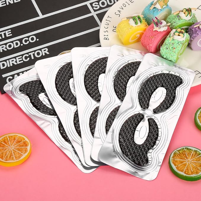 20 Pairs Eye Hyaluronic Acid Eyes Patches for Dark Circle, Puffy Eyes, Wrinkles, Eye Bags, Puffiness Bamboo Charcoal Eye Skin Care Pads Anti-aging-GlimoraGlow