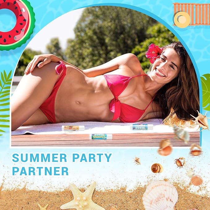 24 Pcs Sunscreen Lip Balms for Summer Beach Party SPF 30 Sunscreen Lip Balms Sticks Bulk Outdoor Travel Sunscreen Care Lip Balm for Thank You Gifts Summer Beach Wedding Party Supplies-GlimoraGlow