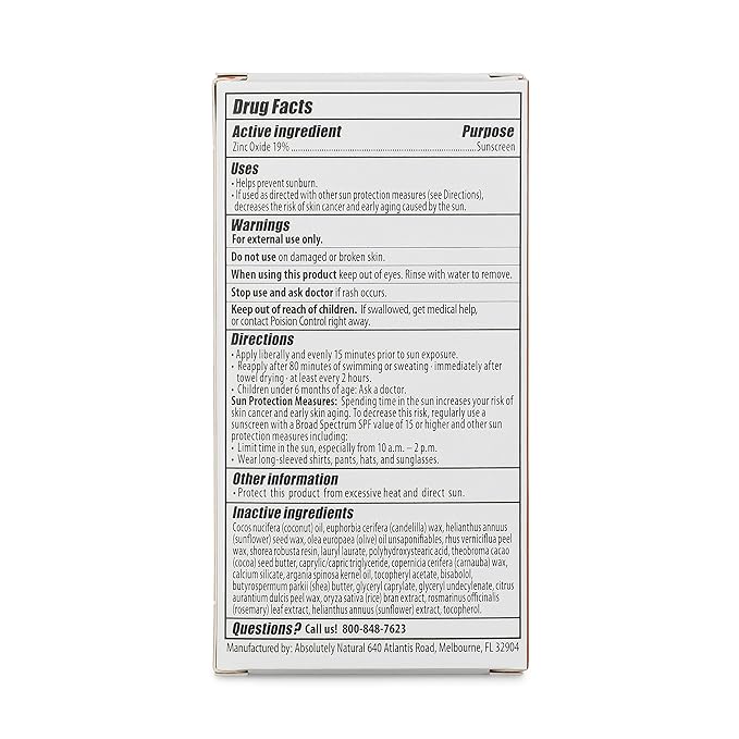 SPF 50 Mineral Sunscreen Stick with Rose Hips Oil, Cruelty Free and Reef Safe, Vegan Blend for Face and Body, Made in USA-GlimoraGlow