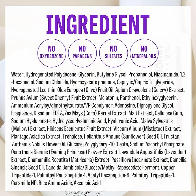 Time Return Melatonin Cream Toner | Highly Moisturizing Facial Toner for Sensitive Skin | Clarifying & Calming Toner for Face | Hydrating Toner for Face | Toner Cream Skin Toner (6.76 fl oz)-GlimoraGlow