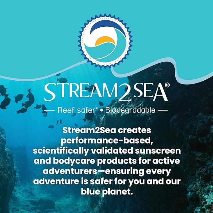 STREAM 2 SEA SPF 30 Mineral Sunscreen Biodegradable and Reef Safe, 1 Fl oz Travel Size Pack of 3, Paraben Free Non Greasy and Moisturizing Mineral Sunscreen For Face and Body Against UVA and UVB-GlimoraGlow