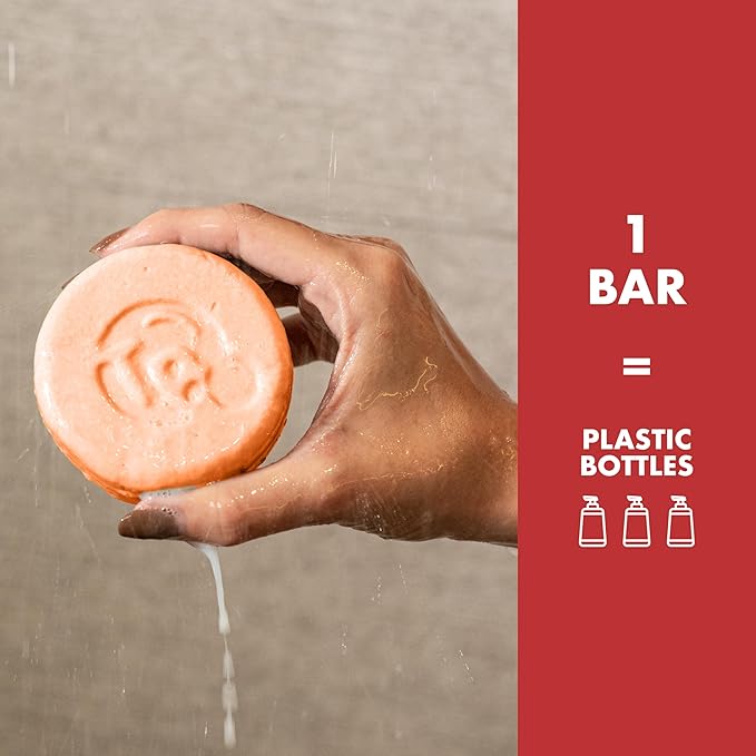 Hyaluronic Acid Shampoo Bar With Tomato & Red Algae Extract – For stronger, restored, and age-defying hair – For Women & Men – Natural & Free of Parabens & Sulfates – Made in USA – 4.5oz (Pack of 2)-GlimoraGlow