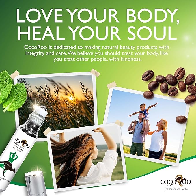 Caffeinated Eye Serum, Nutrient-Dense, 100% Pure, Natural & Vegan (Peppermint)-GlimoraGlow