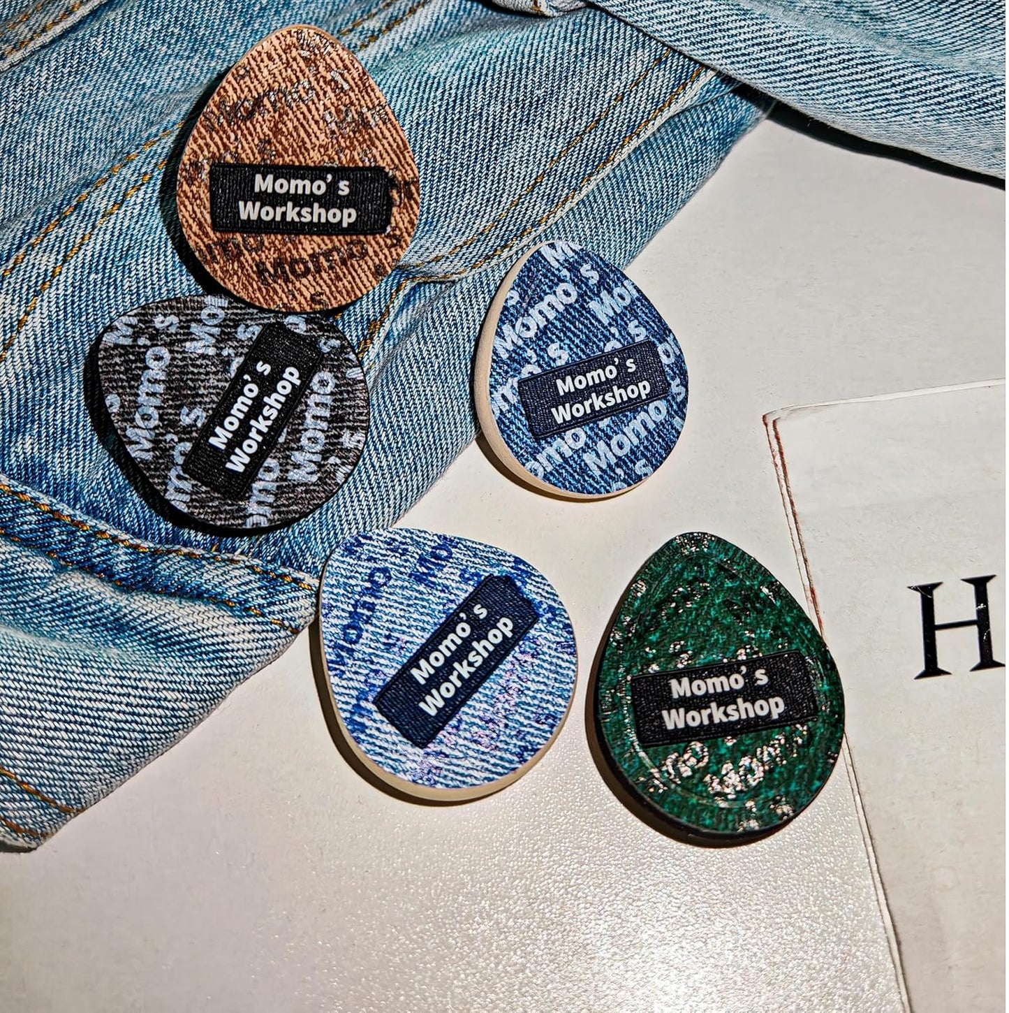 Mini Denim Makeup Sponge Set, Multi-Use Mini Makeup Blenders Sponge for Liquid/Cream/Concealer/Blush/Highlighter, Perfect for Detail Work & Travel,5PCS Mini Concealer Puffs with Storage Case-GlimoraGlow