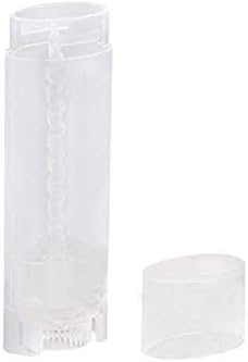 10PCS 4.5g/4.5ml Empty DIY Lip Tubes Holder Containers Vial Refillable PP Plastic Deodorant Crayon Travel Tube Pipe Bottle Lip Gloss Case DIY Lip Balm Gifts For Women Lady Girls(Transparent)-GlimoraGlow