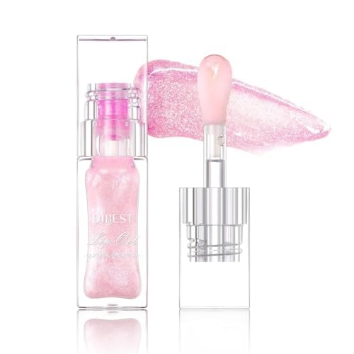 Hydrating Lip Gloss Transparent Lip Care, Magic Color Changing Moisturizing Lip Glow Oil Plumping Glimmer Glow Lipstick, Long Lasting Moisturizing Non-sticky Fresh Texture Lip Oil(201#Change Color)-GlimoraGlow