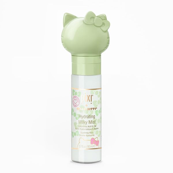 Pixi Beauty + Hello Kitty Milky Mist 2.70 Fl Oz | Hydrating Moisturizer for Dry Skin | Infused with Hyaluronic Acid-GlimoraGlow