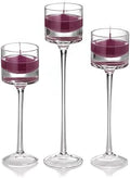 yummi Set of 18 Floating Candles and Monet Stem Holders - Magenta
