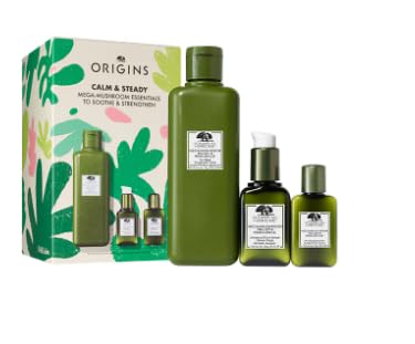 Origins Calm & Steady Mega-Mushroom Essentials To Soothe & Strengthen-GlimoraGlow