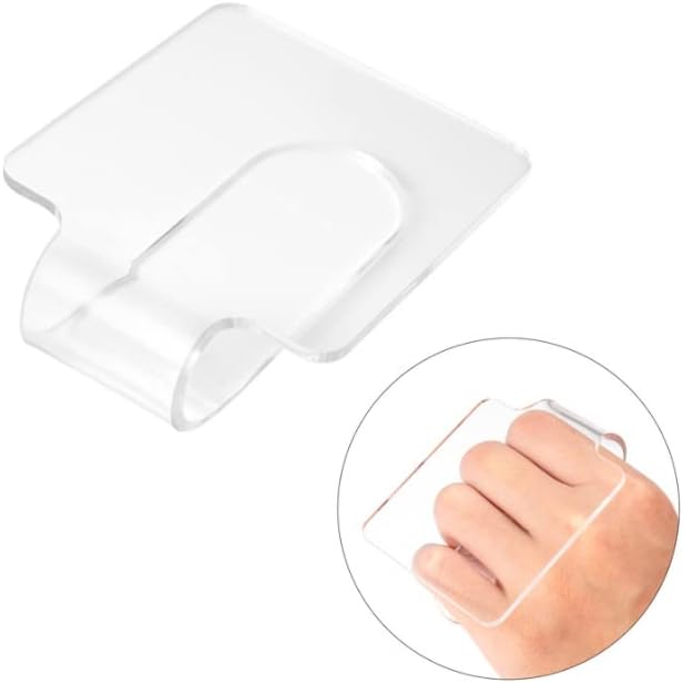 1 PCS Hand Makeup Mixing Palette Makeup Hand Palette Acrylic Nail Art Manicure Palette Eyeshadow Makeup Hand Palette Clear Makeup Palette for Makeup Blending-GlimoraGlow