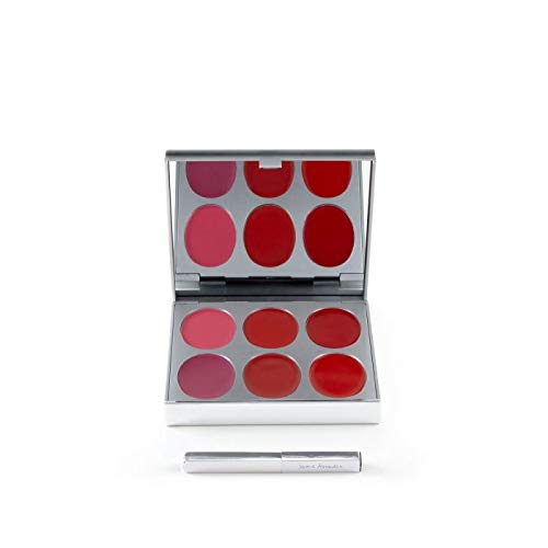 Jerome Alexander New Again Lipstick Palette & Retractable Brush, 6 Hot-Poured, Buildable & Blendable Smooth Matte Shades (Exciting Look)-GlimoraGlow