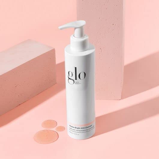 Glo Skin Beauty Hydra-Bright AHA Cleanser | Foaming Gel Cleanser Removes Makeup, Gently Exfoliates, Hydrates and Brightens Skin (6.7 Fl Oz)-GlimoraGlow