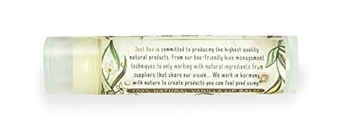 100% Natural Beeswax Lip Balm with Organic Oils (Cozy Vanilla, 4 pack)-GlimoraGlow