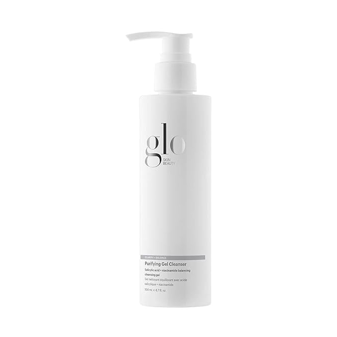 Glo Skin Beauty Purifying Gel Cleanser - Salicylic Acid + Niacinamide Face Wash Balances Skin, Targets Clogged Pores, Excess Oil & Breakouts - Gently Exfoliates & Minimizes Appearance of Fine Lines-GlimoraGlow