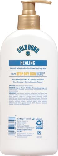 Gold Bond Ultimate Healing Skin Therapy Lotion with Aloe, 14 oz., Non-Greasy & Hypoallergenic-GlimoraGlow