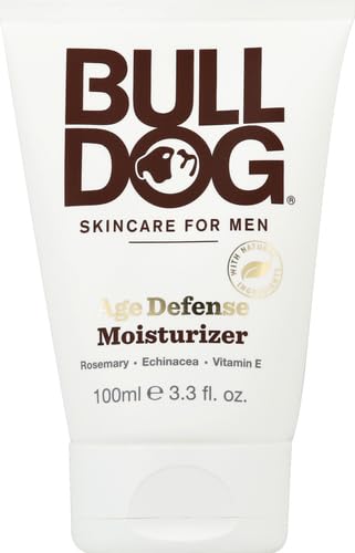 BULLDOG Mens Skincare and Grooming Face Moisturizer Age Defense, 3.3 Fluid Ounce-GlimoraGlow