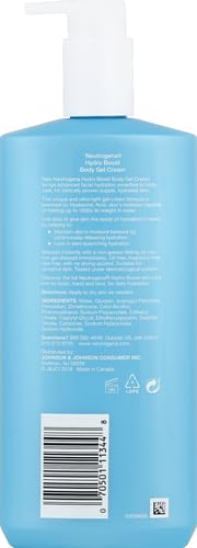 Neutrogena Hydro Boost Body Moisturizing Gel Cream with Hyaluronic Acid, Non-Greasy & Fast Absorbing, Lightweight Hydrating Body Lotion for Normal to Dry Skin, Fragrance-Free, 16 oz (Pack of 2)-GlimoraGlow