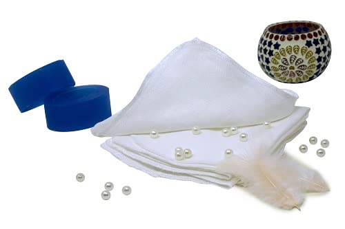 Organic Cotton Facial Cleansing Cloths- Set of 10 Reusable & Washable Muslin Makeup Remover Muslin Face Cloth - Cotton Facial Exfoliator - Muslin Cloth Makeup Remover Wipes - Extremely Soft-GlimoraGlow