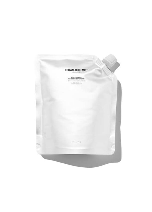 Grown Alchemist Body Cleanser REFILL Pouch: Geranium, Tangerine, Cedarwood. Gentle Body Wash that Hydrates and Cleanses Skin, 500 ml-GlimoraGlow